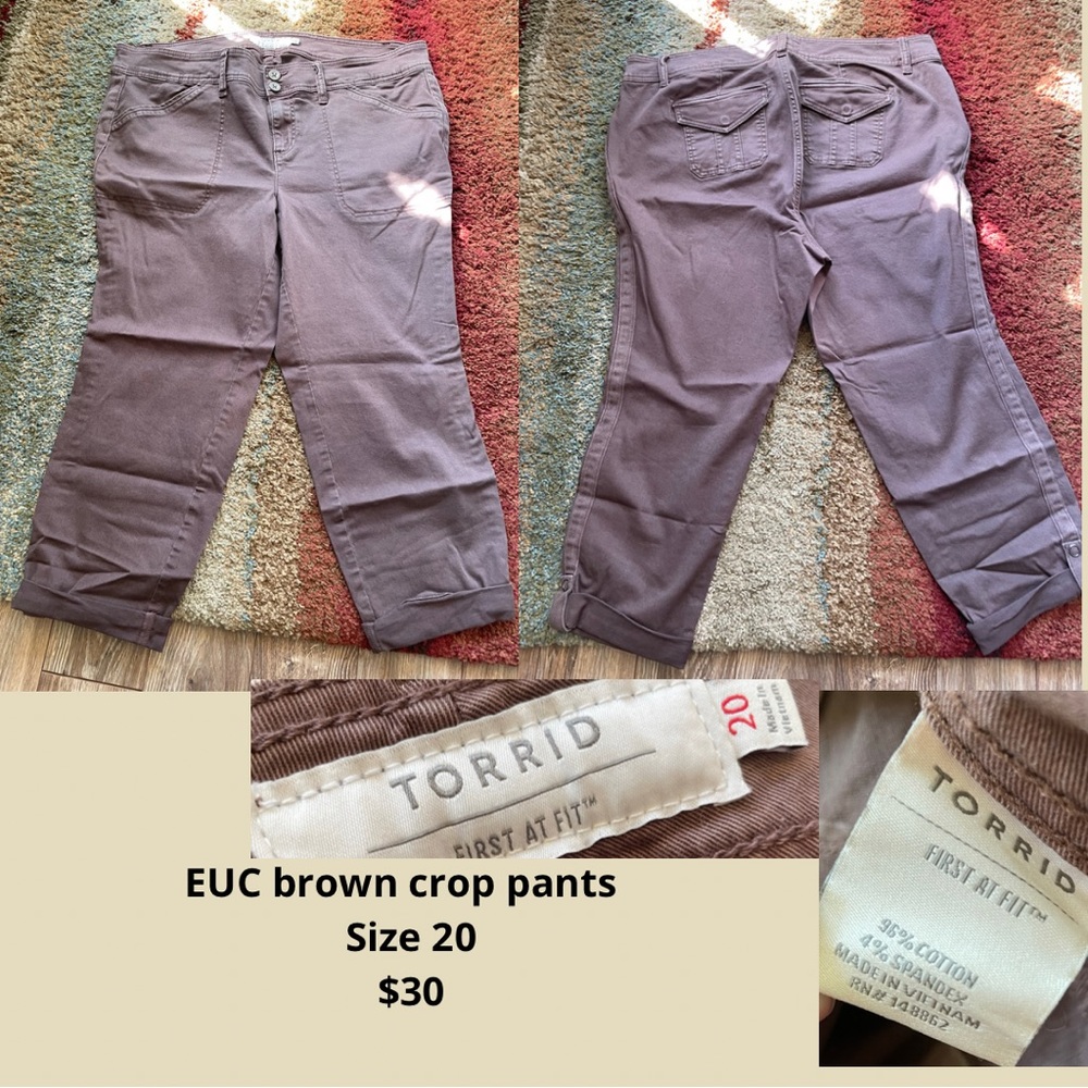 Torrid Rose-brown cropped pants